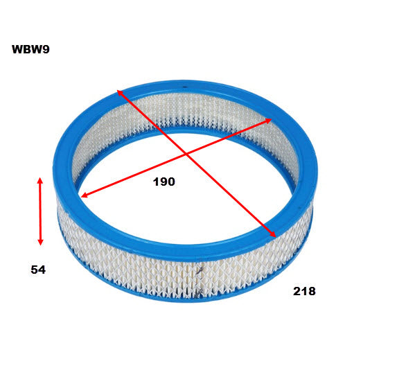 Air Filter Borg Warner Element 218X191 Borg Warner Element 218X191 WBW9 - Wesfil | Universal Auto Spares