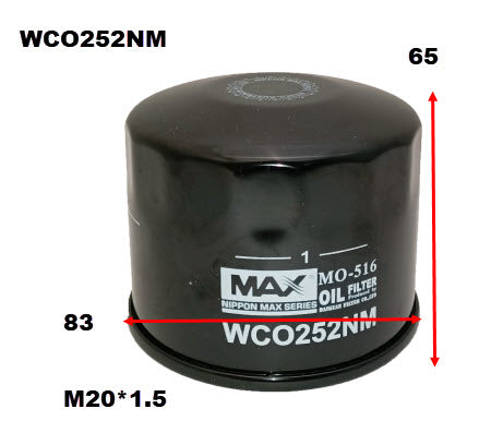 Oil Filter Z1083 Fits Subaru WCO252NM - Wesfil