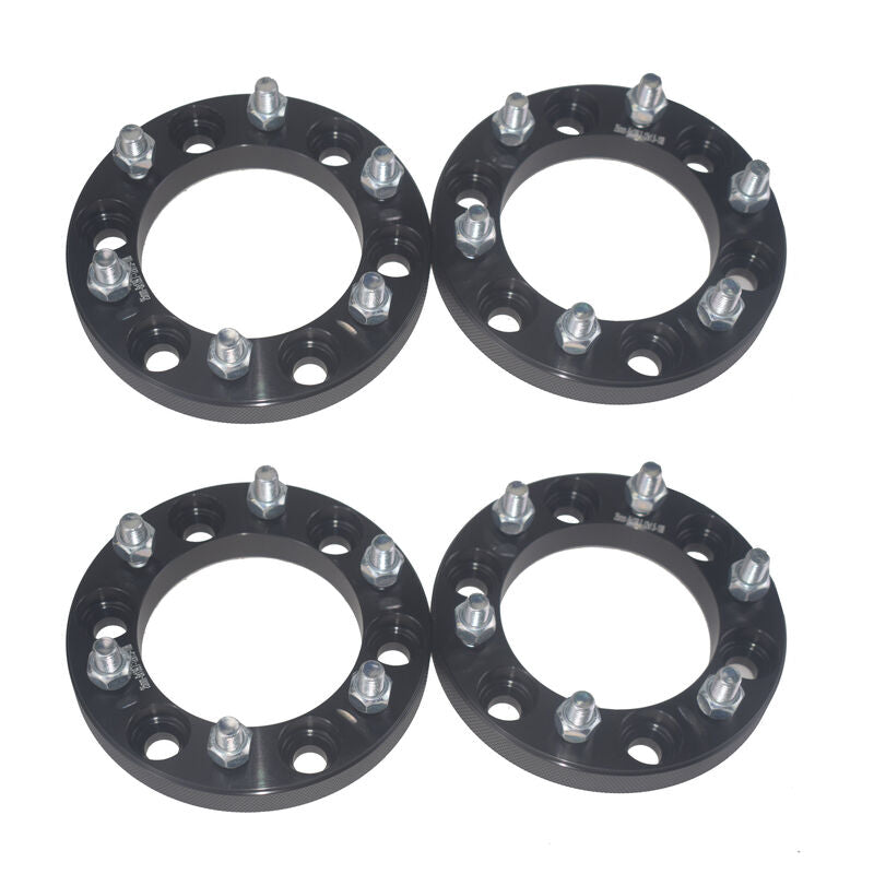 4 Pcs 25mm 6 Stud 6x139.7 M12x1.5 Wheel Spacers Fit For Toyota Hilux Pajero Triton Ranger WHS-003-4PCS - Machter