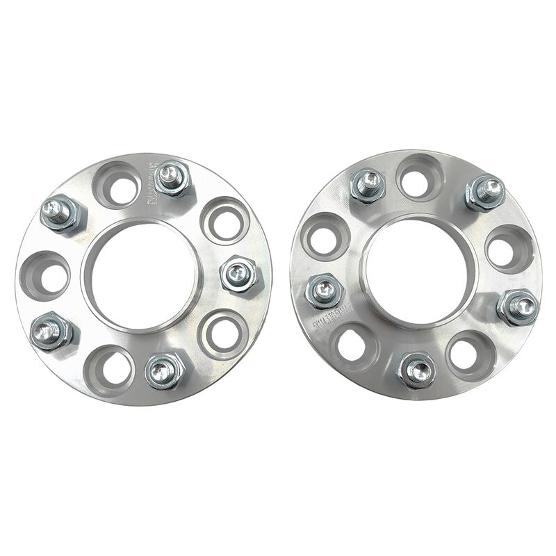 2 x 15mm Aluminium Wheel Spacer Adaptor Silver CB: 67-67mm Fit For Mazda WHS-027-2PCS - Machter