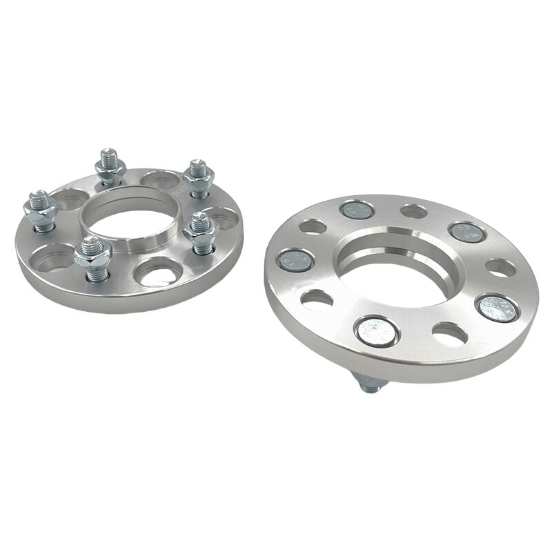 2 x 15mm Aluminium Wheel Spacer Adaptor Silver CB: 67-67mm Fit For Mazda WHS-027-2PCS - Machter
