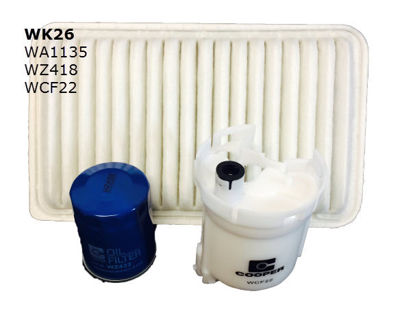 Filter Service Kit Fits Toyota Camry Filter Service Kit Fits Toyota WK26 - Wesfil | Universal Auto Spares