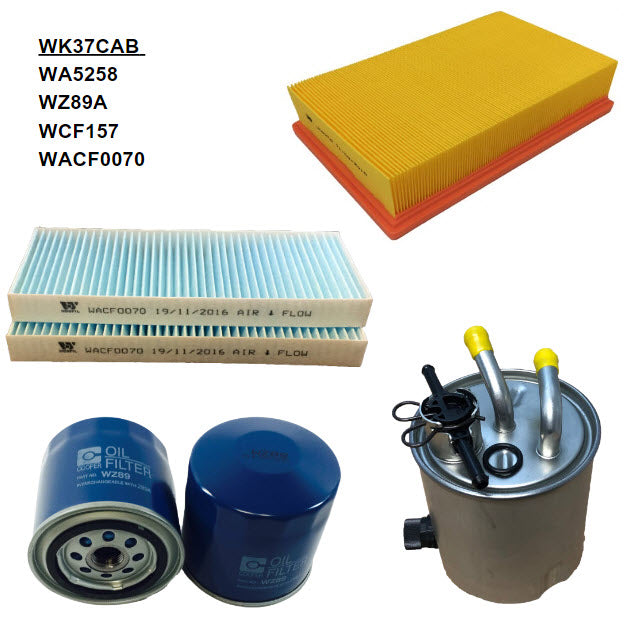 Filter Service Kit RSK12C Fits Nissan Navara Filter Service Kit Fits Nissan WK37CAB - Wesfil | Universal Auto Spares