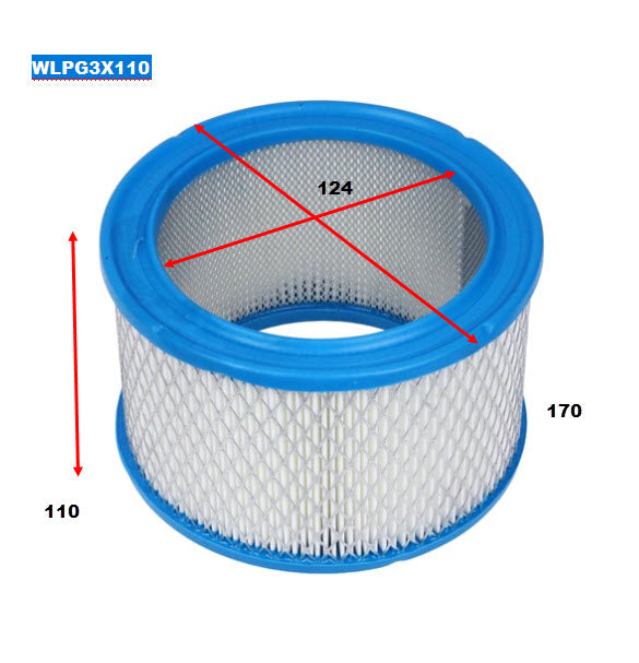 LP Gas Air Filter LP Gas Filter 169X128X110 High LP Gas Filter 169X128X110 High WLPG3X110 - Wesfil | Universal Auto Spares