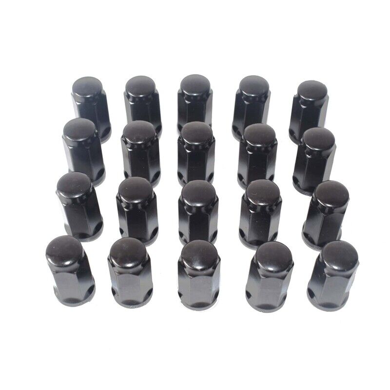 20 x 1/2" Black Wheel Nuts 45mm Fit For Ford Falcon FG BF BA AU EL EA XA XD XE WRN-FDXX5BK-20PCS - Machter