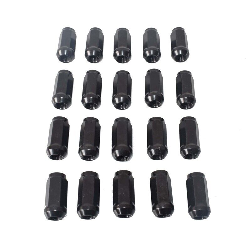 20 x 1/2" Black Wheel Nuts 45mm Fit For Ford Falcon FG BF BA AU EL EA XA XD XE WRN-FDXX5BK-20PCS - Machter