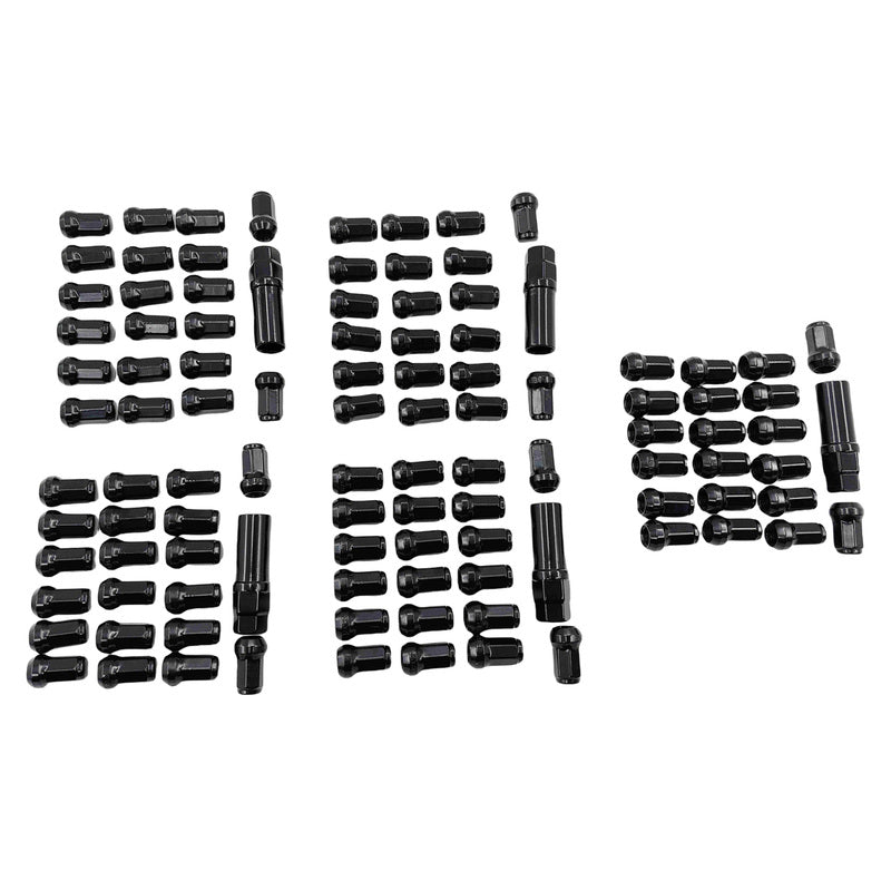 20 Pcs M12x1.25 Hex Wheel Lug Nuts 34mm Fit For Nissans 40220-RN810 Black WRN-NM001-20PCS - Machter