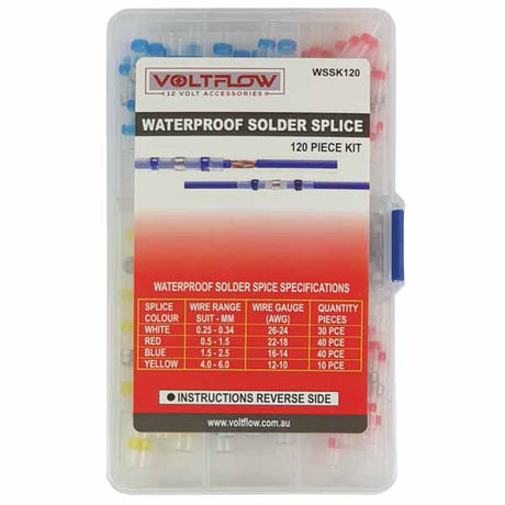 Solder Splice 120 Piece Kit - VoltFlow