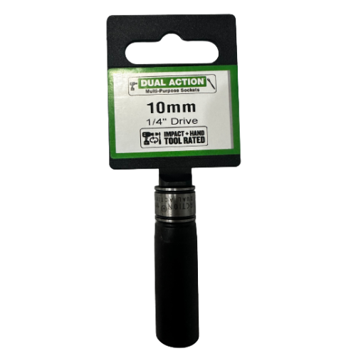 13mm 1/4" Drive Socket 6-Point Deep - Dual Action