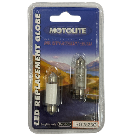 LED Replacement Globe T36X10MM RG2523G - Motolite
