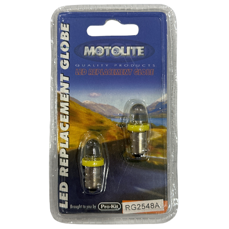 LED Replacement Globe T10 BA9S RG2548A - Motolite