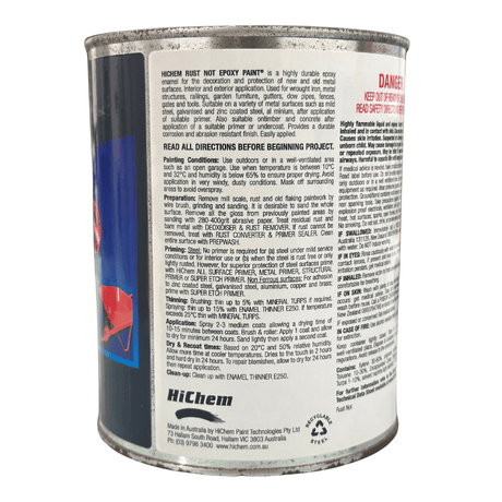 R13 Single Red Rust Not Anti-Corrosive Epoxy Paint 1L - HiChem