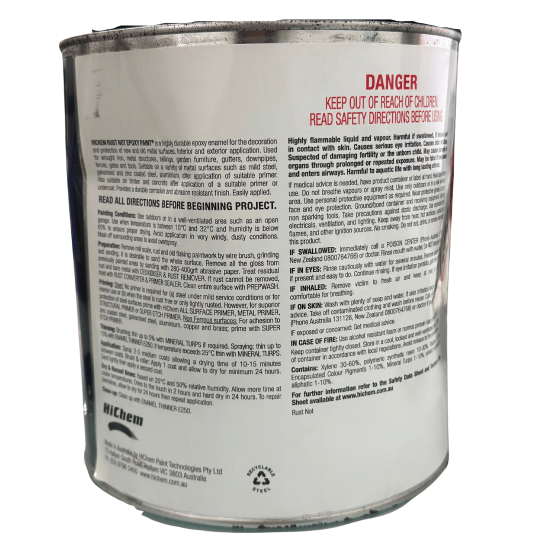 White Rust Not Anti-Corrosive Epoxy Paint 4L - HiChem