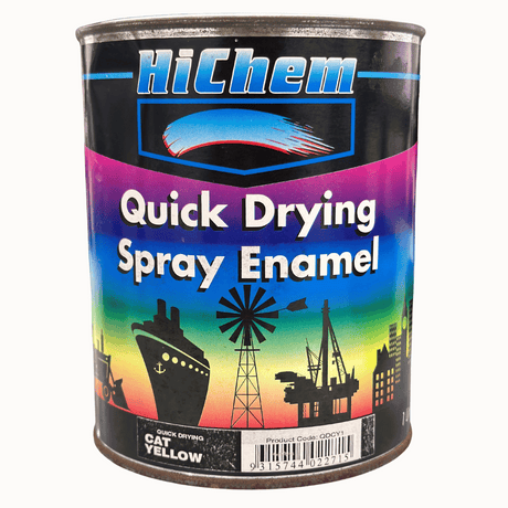 Cat Yellow Quick Drying Spray Enamel 1L - HiChem | Universal Auto Spares