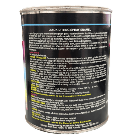 Toyota White Quick Drying Spray Enamel 1L - HiChem