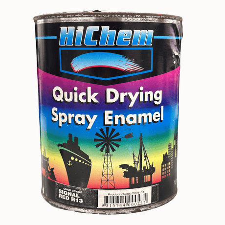 R13 Signal Red Quick Drying Spray Enamel 1L - HiChem | Universal Auto Spares