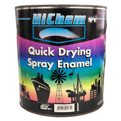 G11 Bottle Green Quick Drying Spray Enamel 1Ltr/4Ltr - HiChem | Universal Auto Spares