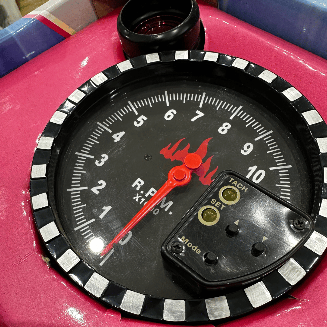 5" Car Racing Tachometer Stepper 0-11000 RPM Gauge Meter Flames - Pro-Kit