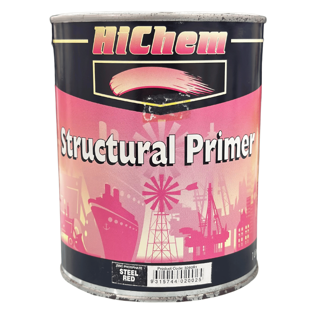 Steel Red Structural Primer Alkyd Based High Quality 1Ltr/4Ltr - HiChem 1Ltr