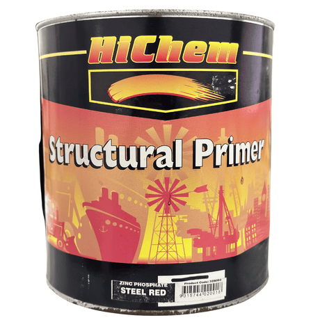 Steel Red Structural Primer Alkyd Based High Quality 1Ltr/4Ltr - HiChem 4Ltr
