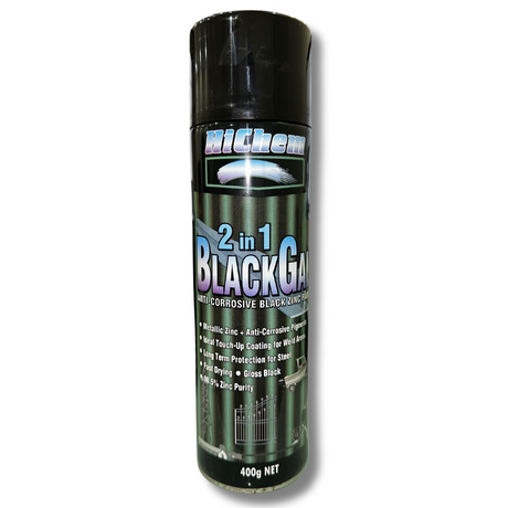 2 in 1 Black Gal Anti-Corrosive Black Zinc Paint - HiChem