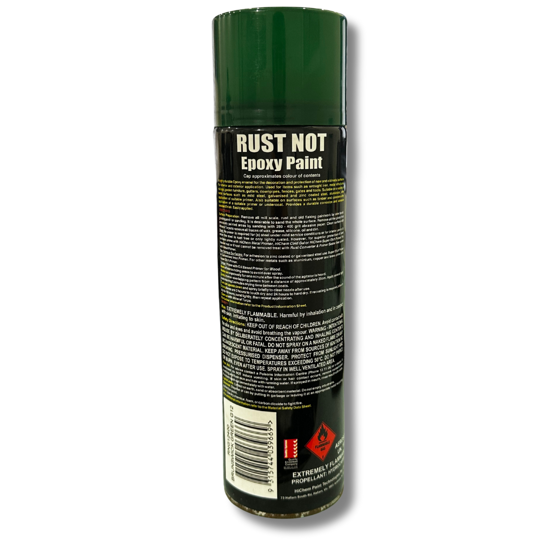 Rust Not Brunswick Green G12 Spray Paint Can 400g - HiChem