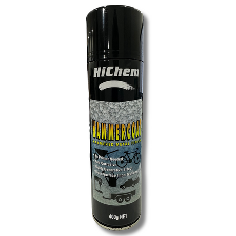 Hammer Coat Black Hammered Spray Paint Metal Finish 400g - HiChem | Universal Auto Spares
