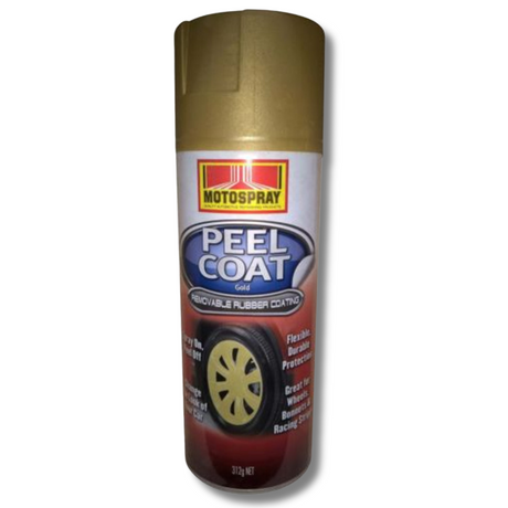Peel Coat Gold Removable Rubber Coating - Motospray | Universal Auto Spares