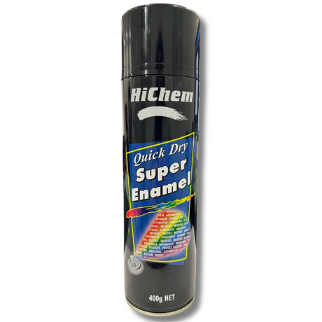 Quick Dry Gloss Black Super Enamels Aerosol - HiChem | Universal Auto Spares
