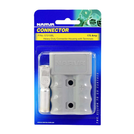 Heavy-Duty 175 AMP Connector Housing Grey 1 Piece - Narva