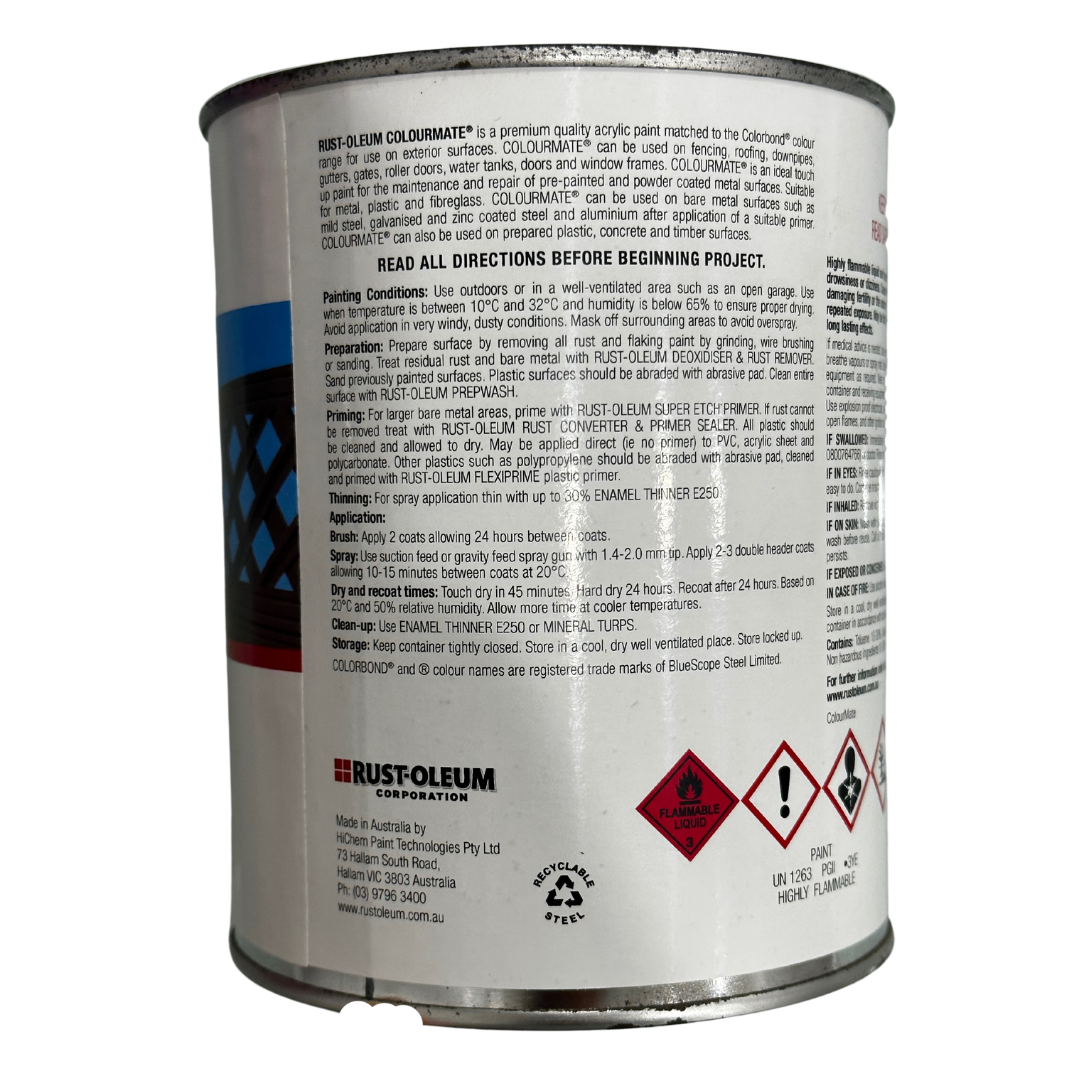 Wallaby Outdoor Paint Colourmate Colorbond 1L - Rust-Oleum