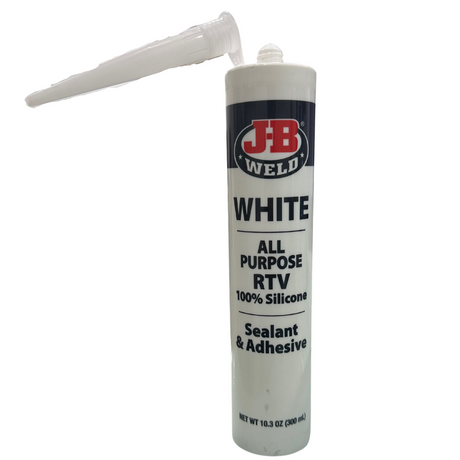 White All Purpose Rtv 100% Silicone Sealant & Adhesive 300mL - J-B Weld | Universal Auto Spares