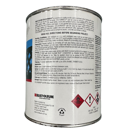 Cottage Green Outdoor Paint Colourmate Colorbond 1L - Rust-Oleum