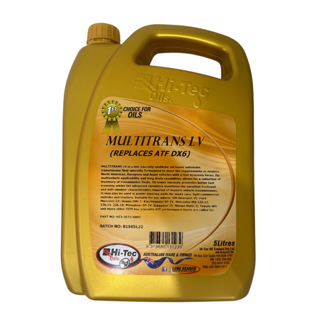 Multitrans LV - Hi-Tec Oils | Universal Auto Spares