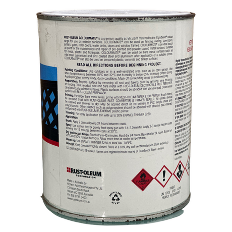 Night Sky Outdoor Paint Colourmate Colorbond 1L - Rust-Oleum