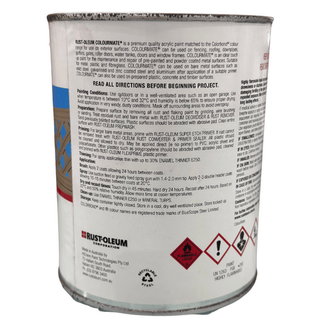 Paperbark Outdoor Paint Colourmate Colorbond 1L - Rust-Oleum