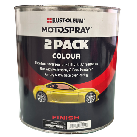2 Pack Hiopacity White Motospray Excellent Coverage & Durability - Rust-Oleum