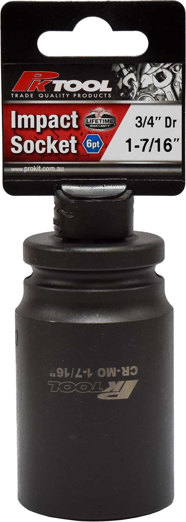 1-7/16" Impact Socket 3/4" Dr - PKTool