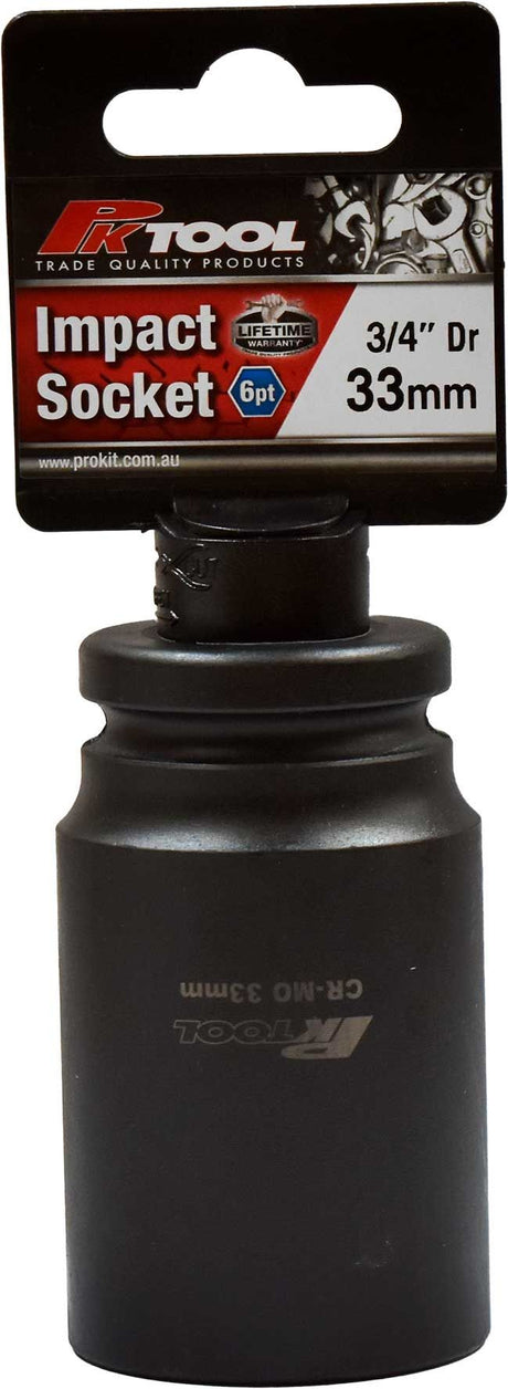 33mm Impact Socket 3/4" Dr - PKTool