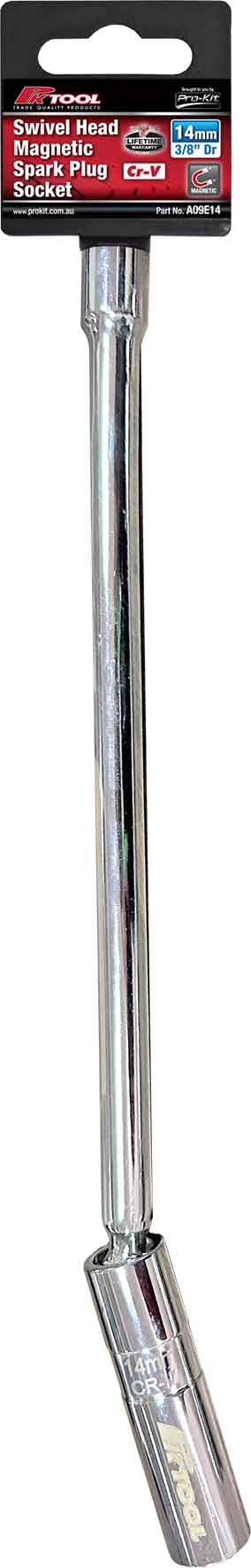 14mm Swivel Head Magnetic Spark Plug Socket - PKTool