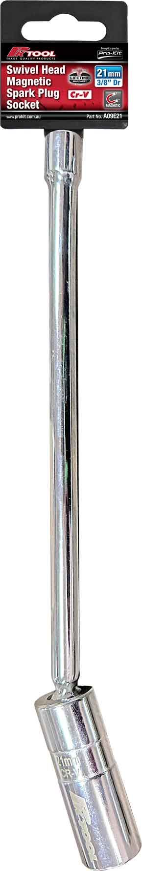 21mm Swivel Head Magnetic Spark Plug Socket - PKTool