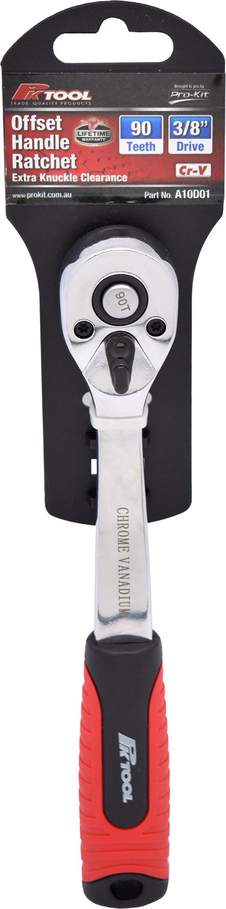 200mm 3/8" Dr Offset Handle Ratchet - PKTool