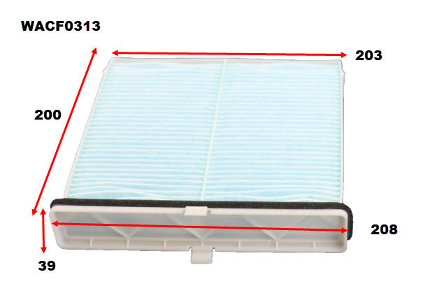 Cabin Filter Fits Mazda WACF0313 - Wesfil