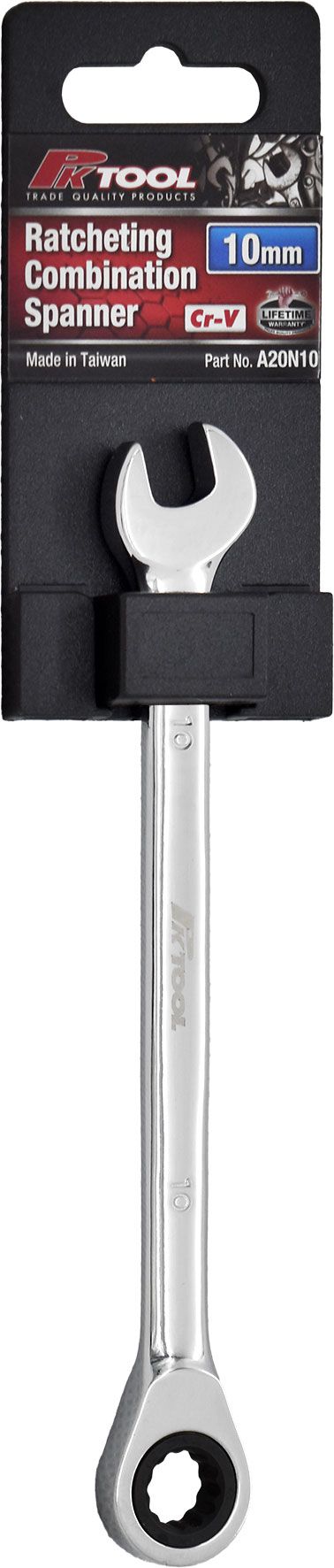 6-32mm Ratcheting Combination Spanner - PKTool 10mm