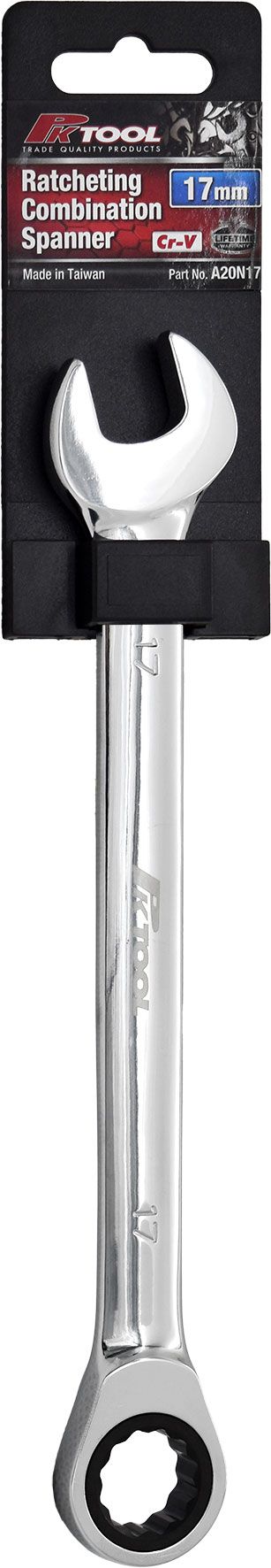 6-32mm Ratcheting Combination Spanner - PKTool 17mm