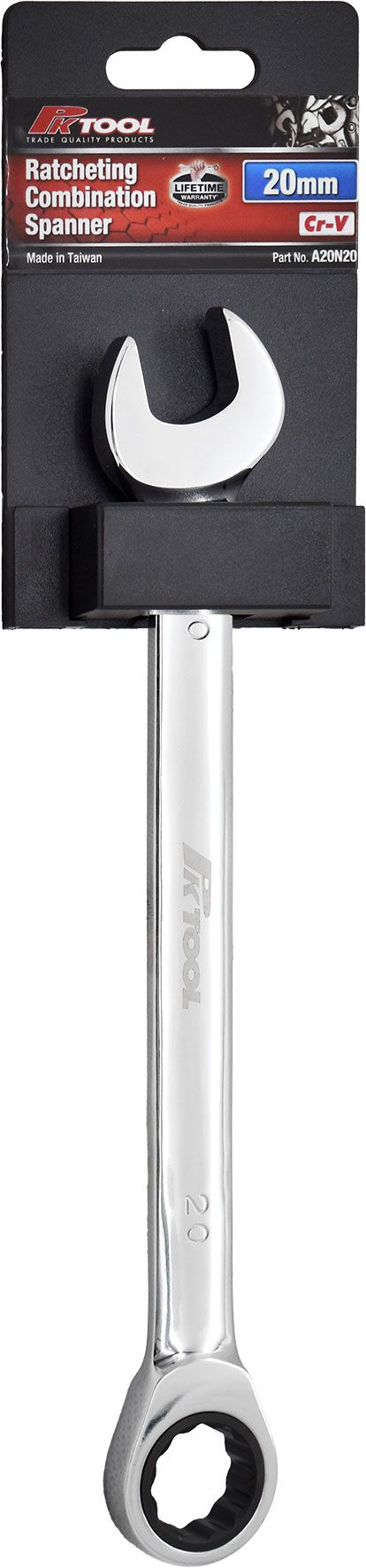6-32mm Ratcheting Combination Spanner - PKTool 20mm