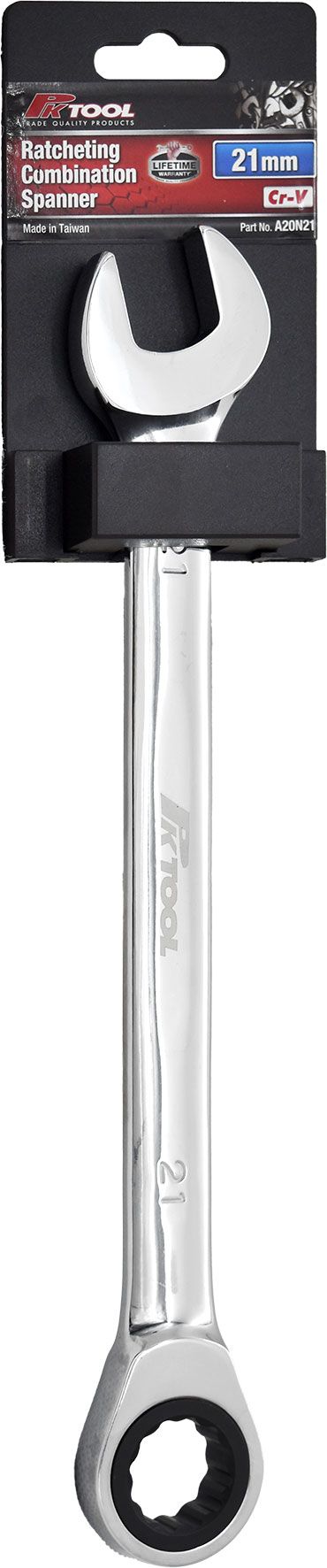 6-32mm Ratcheting Combination Spanner - PKTool 21mm