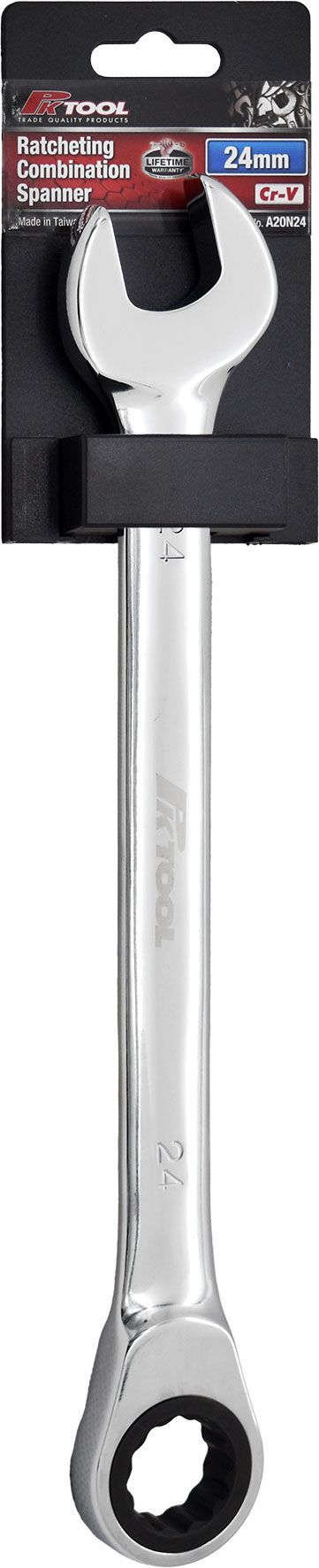 6-32mm Ratcheting Combination Spanner - PKTool 24mm