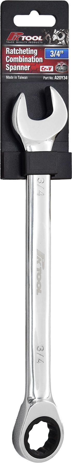 3/4" Ratcheting Combination Spanner - PKTool