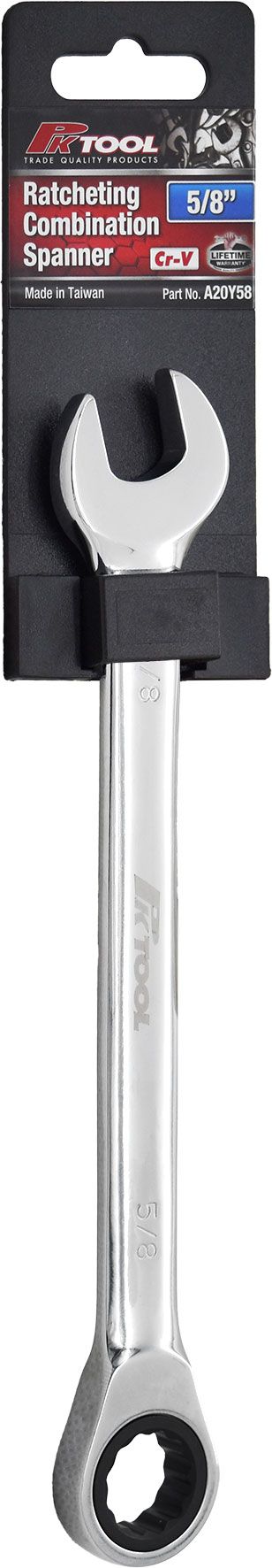 5/8" Ratcheting Combination Spanner - PKTool
